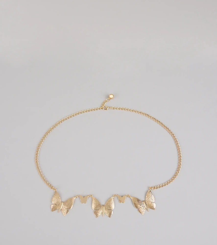 Chic Daydream Butterfly Chain Belt