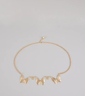 Chic Daydream Butterfly Chain Belt