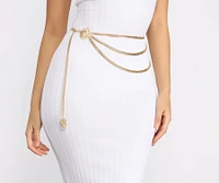 Born A Lion Chain-link Belt