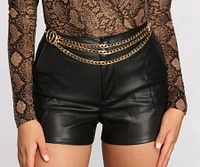 Triple Threat Layered Chain Swag Belt