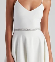 Loops Of Luxe Rhinestone Belt