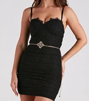 Chain Attraction Rhinestone Belt