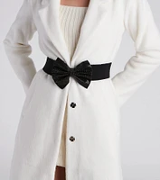 Glam Perfection Rhinestone Bow Belt