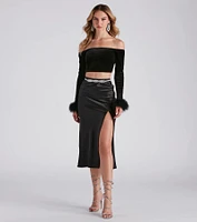 Here For Sparkle Faux Pearl Rhinestone Belt