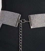 Festival Glam Rhinestone Fringe Belt