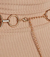 Sleek Perfection O-Ring Chain Belt