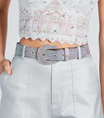 Ultimate Glitz Rhinestone Western Buckle Belt