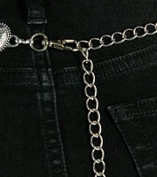 Western Cutie Concho Heart Chain Belt