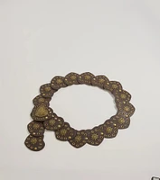 Western Love Heart Medallion Faux Leather Belt
