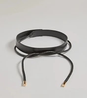 Sealed With Glam Faux Leather Belt
