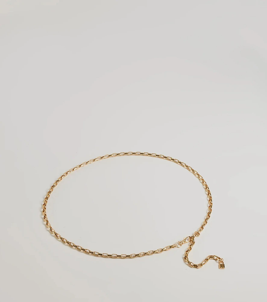Stylishly Sleek Chain-Link Belt