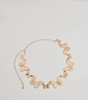 Bohemian Charm Butterfly Chain Belt