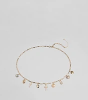 Boho Chic Multi Charm Chain Metal Belt