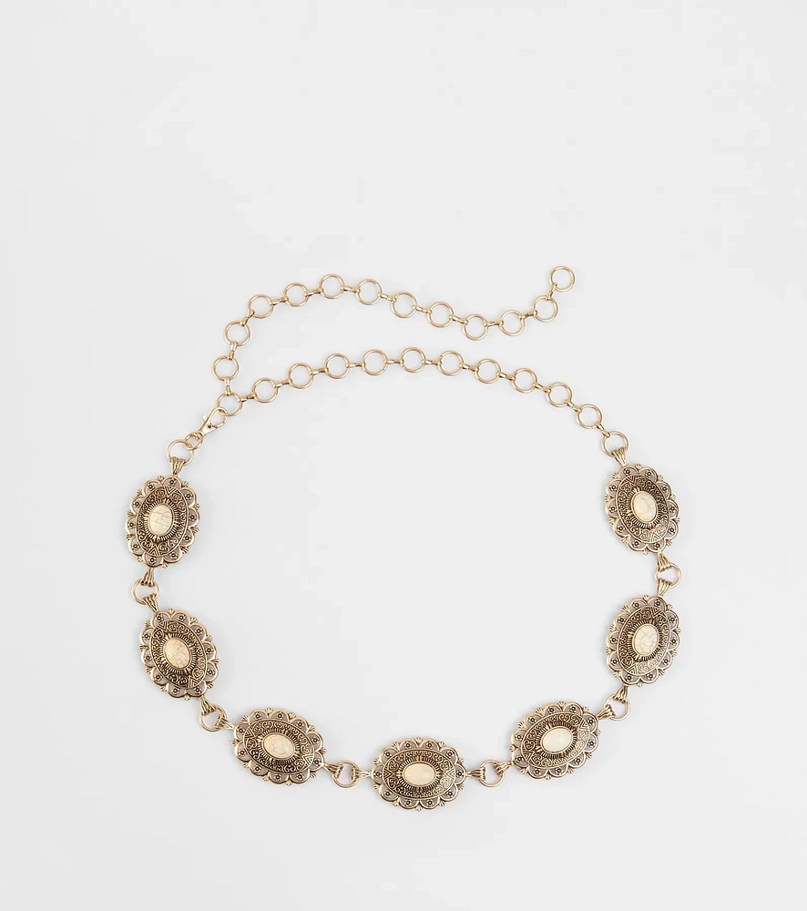 Southern Wind Statement Concho Chain Belt
