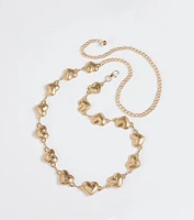 Western Cutie Concho Heart Chain Belt