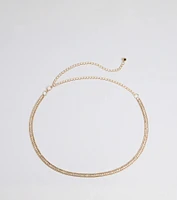 Main Attraction Rhinestone Chain Belt