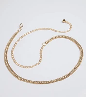 Main Attraction Rhinestone Chain Belt