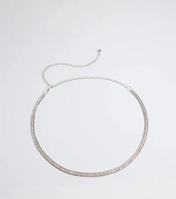 Main Attraction Rhinestone Chain Belt