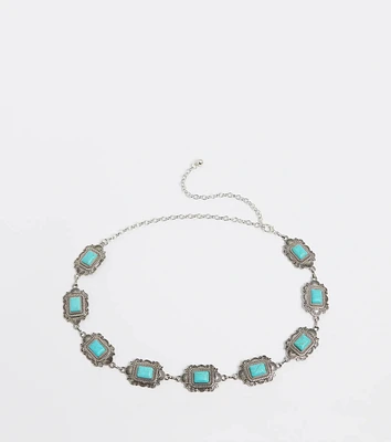 Western Winds Stone Concho Chain Belt
