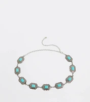Western Winds Stone Concho Chain Belt