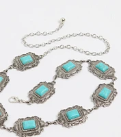 Western Winds Stone Concho Chain Belt