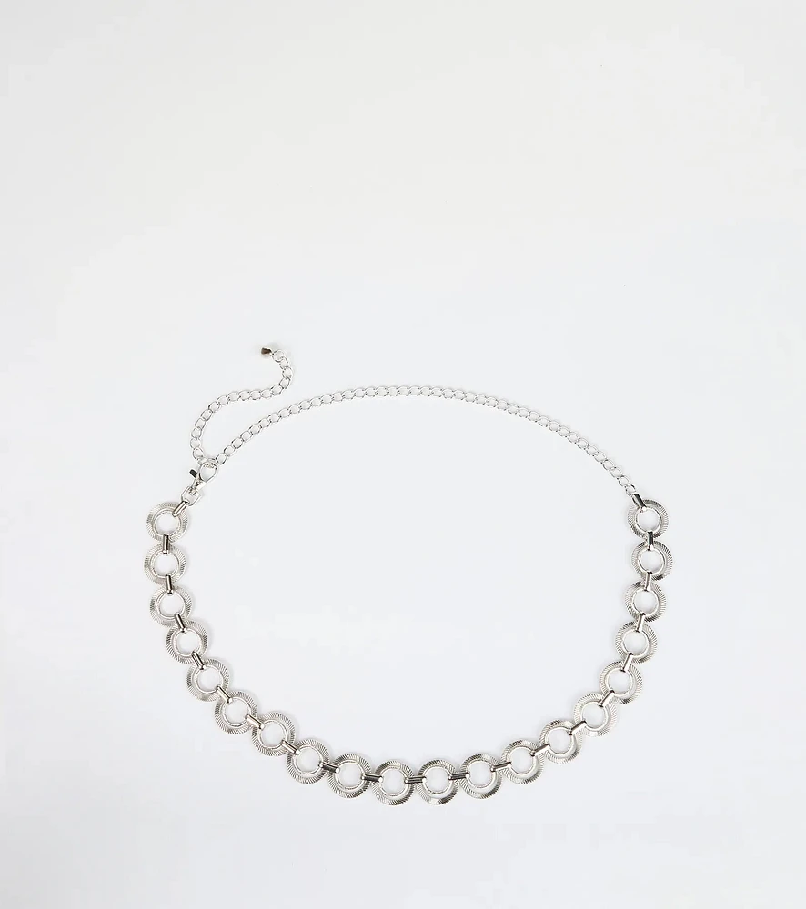 Trendy Vibes O-Ring Chain Belt
