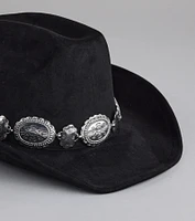 Western Chic Faux Suede Cowboy Hat