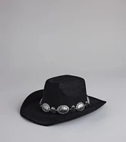 Western Chic Faux Suede Cowboy Hat