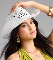 Giddy Up Girlie Straw Cowboy Hat