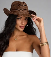 Giddy Up Girlie Straw Cowboy Hat