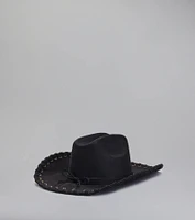 Country Girl At Heart Stitched Cowboy Hat