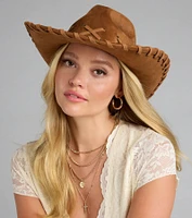 Rodeo Romping Lace-Up Cowboy Hat