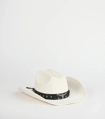 Rodeo Ready Faux Suede Cowboy Hat