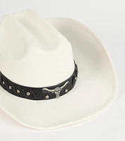 Rodeo Ready Faux Suede Cowboy Hat