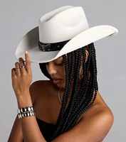 Rodeo Ready Faux Suede Cowboy Hat