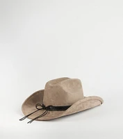 Country Babe Faux Suede Cowboy Hat