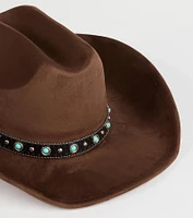 Country Babe Faux Suede Cowboy Hat