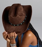 Country Babe Faux Suede Cowboy Hat