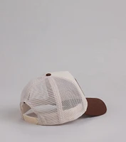 Cowboy Patch Snap Back Trucker Hat