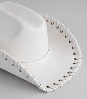 Country Girl At Heart Stitched Cowboy Hat