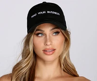 Mind Your Business Script Cap