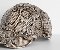 Snake Print Cap