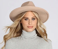 All You Need Wide-Brim Fedora Hat
