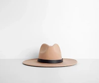 All You Need Wide-Brim Fedora Hat