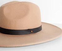 All You Need Wide-Brim Fedora Hat