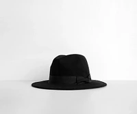Faux Wool Panama Hat