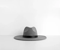 Wide Brim Belted Panama Hat