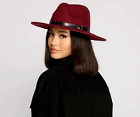 Looks Can Slay Faux Wool Panama Hat