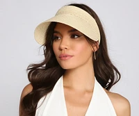 Sunny Days Ahead Straw Visor