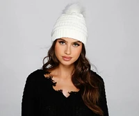 Chilly Days Knit Pom Beanie